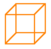 Cube_Orange Image of a cube